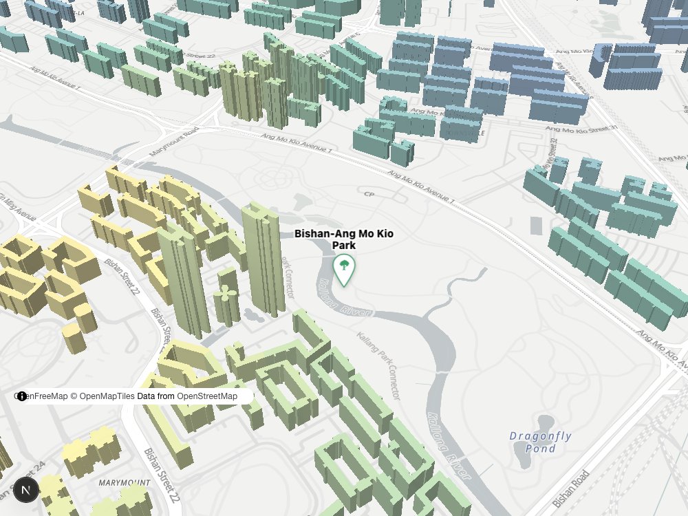 Map of Bishan-Ang Mo Kio Park