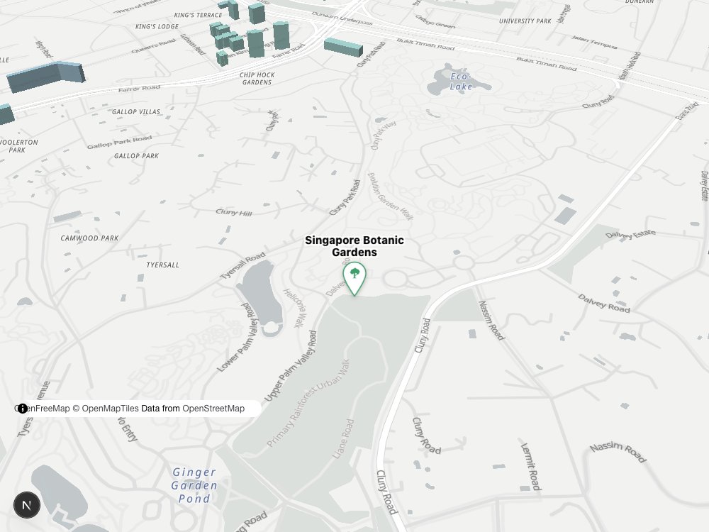 Map of Singapore Botanic Gardens