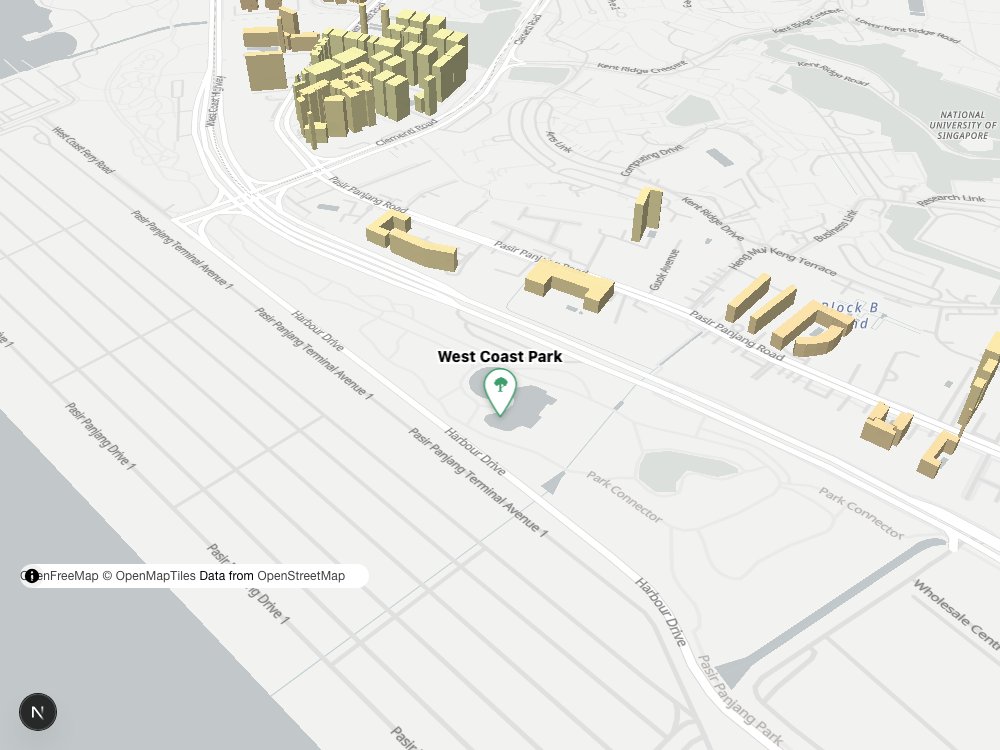 Map of West Coast Park