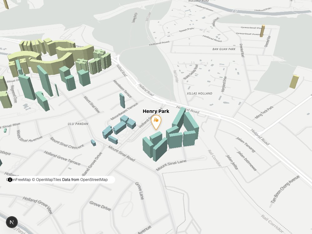 Map of Henry Park